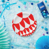 Rot und Weiß Pappteller (Party)