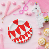 Rot und Weiß Pappteller (Party)