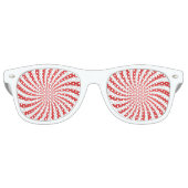 Rot und Weiß Partybrille (Vorderseite)