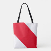 Rot und Weiß Personalisiert Tasche (Rückseite)