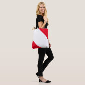 Rot und Weiß Personalisiert Tasche (Am Model)