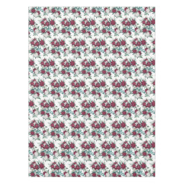 Rot und Weiß Poinsettia Bouquet Muster Tischdecke