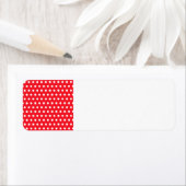 Rot und Weiß Polka Dot Muster. Spotty. (Insitu)