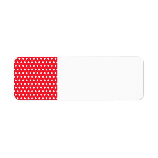 Rot und Weiß Polka Dot Muster. Spotty. (Vorne)