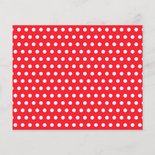 Rot und Weiß Polka Dot Muster. Spotty.