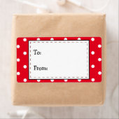 Rot und Weiß Polka Dots, zu... (Insitu)