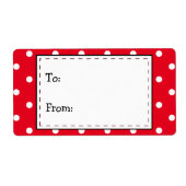 Rot und Weiß Polka Dots, zu... (Vorne)