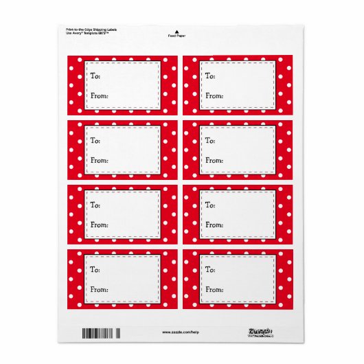 Rot und Weiß Polka Dots, zu... (Vorne)