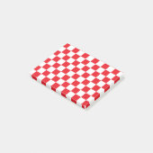 Rot und Weiß Post-it Klebezettel (angewinkelt)