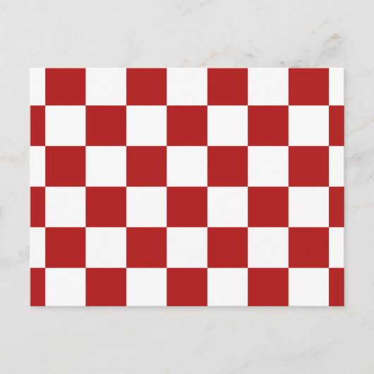 Rot und Weiß Postkarte (Vorderseite)