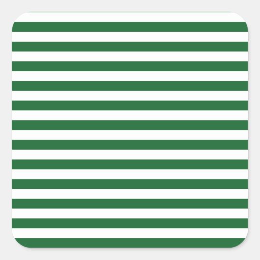 Rot und Weiß Quadratischer Aufkleber (Vorderseite)