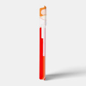 Rot und Weiß rustikal Case-Mate iPhone Hülle (Rückseite / Rechts)