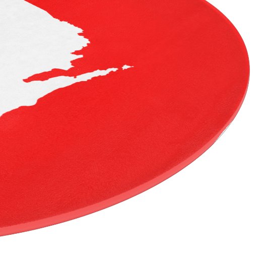 Rot und Weiß Schneidebrett (Ecke)