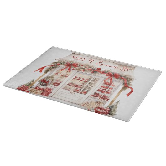 Rot und Weiß Schneidebrett (Ecke)