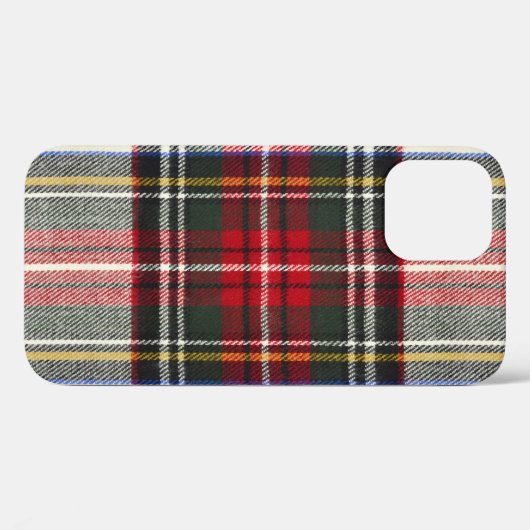 Rot und weiß Schottische Tartan kariert. Case-Mate iPhone Hülle (Rückseite (Horizontal))