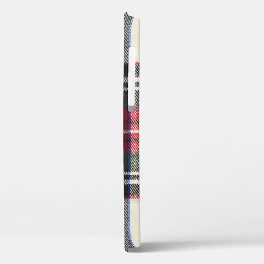 Rot und weiß Schottische Tartan kariert. Case-Mate iPhone Hülle (Rückseite / Links)