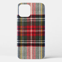 Rot und weiß Schottische Tartan kariert.