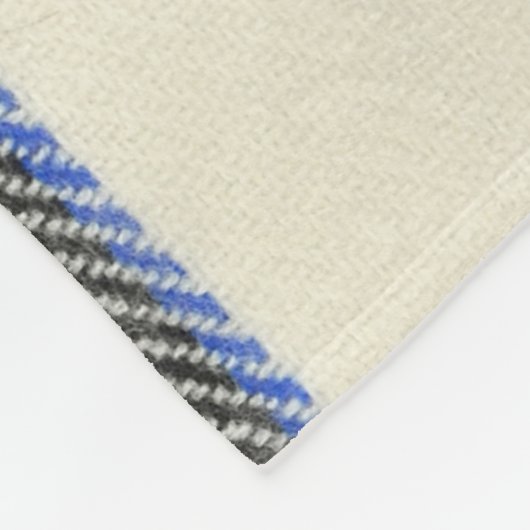 Rot und weiß Schottische Tartan kariert. Fleecedecke (Ecke)