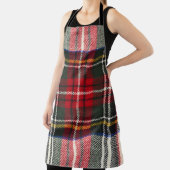 Rot und weiß Schottische Tartan kariert. Schürze (InSitu)
