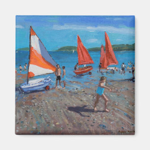 Rot und Weiß segelt Abersoch Magnet