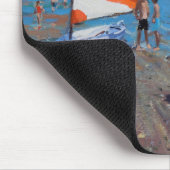 Rot und Weiß segelt Abersoch Mousepad (Ecke)