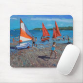 Rot und Weiß segelt Abersoch Mousepad (Mit Mouse)