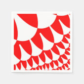 Rot und Weiß Serviette (Vorderseite)