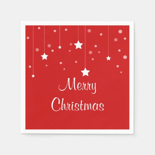 Rot und Weiß Serviette (Vorderseite)