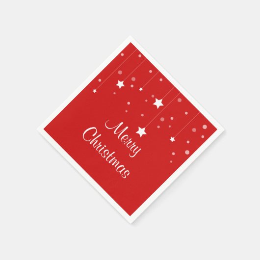 Rot und Weiß Serviette (Ecke)