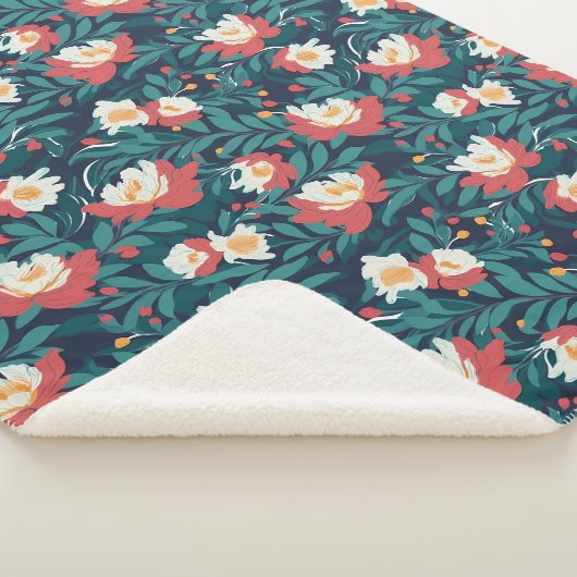 Rot und Weiß Sherpadecke (3/4)