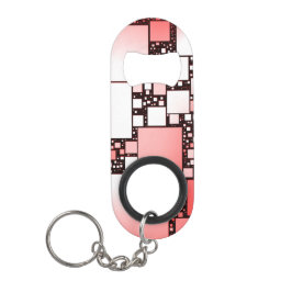 Rot und Weiß Square Tanzabend Flaschenöffner