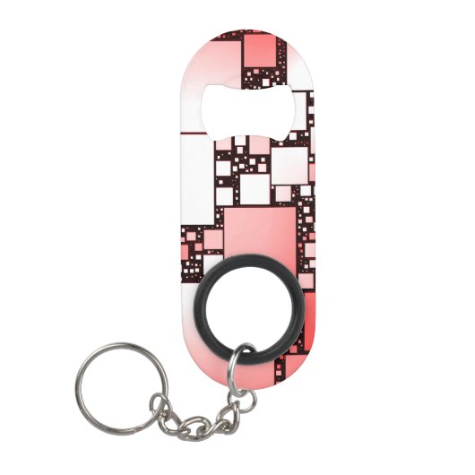 Rot und Weiß Square Tanzabend Flaschenöffner (Vorderseite)