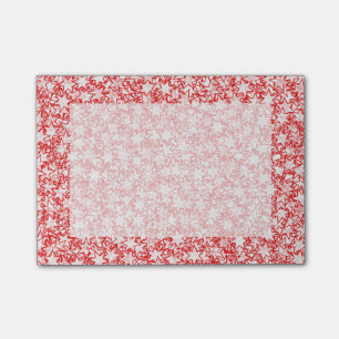 Rot-und Weiß-Stern-Team-Geist-Sport-Farben Post-it Klebezettel