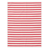 Rot und Weiß Streifen Moderner Weihnachtsstreifen Tischdecke (Vorderseite)