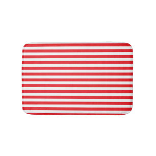 Rot und Weiß Stripes Bad-Matte Badematte