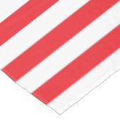 Rot und Weiß Stripes Tischdecke (Schrägansicht)