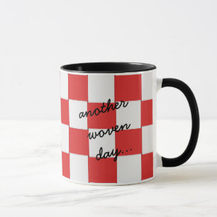 Rot und weiß tasse