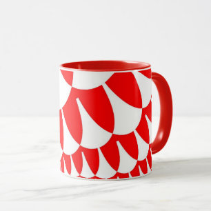 Rot und Weiß Tasse