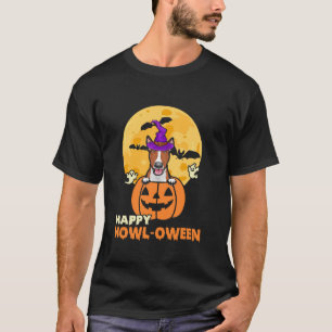 Rot und Weiß Terrier Hexe Happy Hallowy T-Shirt