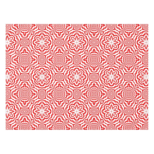 Rot und Weiß Tischdecke (Vorderseite (Horizontal))