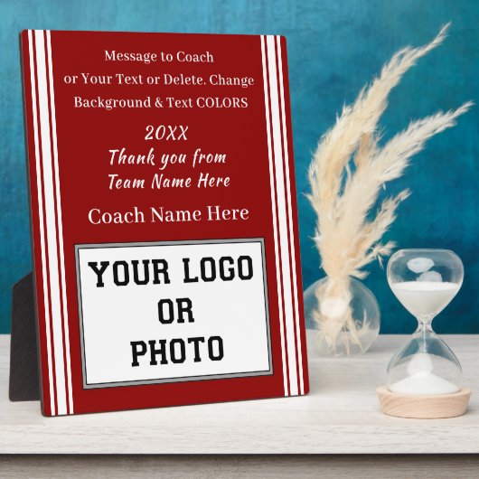 Rot und Weiß, Trainingsflächen mit Teambild Fotoplatte (Seite)