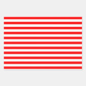 Rot und Weiß Unterschiedliche Größen Horizontale S Geschenkpapier Set (Vorderseite 2)