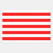 Rot und Weiß Unterschiedliche Größen Horizontale S Geschenkpapier Set (Vorderseite)