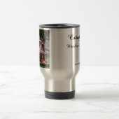 Rot und Weiß Viktorianisch - Martha's Vineyard Reisebecher (Mittel)