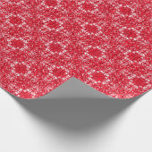 Rot und Weiß Vintag Geschenkpapier (Ecke)