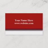 rot und weiß visitenkarte (Rückseite)