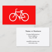 Rot und Weiß Visitenkarte (Vorne/Hinten)