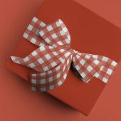 Rot und Weiß Wasserfarbe Gingham Satin Ribbon Satinband