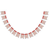 Rot und Weiß Wassermelonen Banner Bunting (Alle)