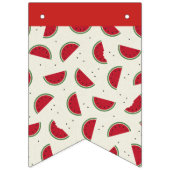 Rot und Weiß Wassermelonen Banner Bunting (Zweite Fahne)